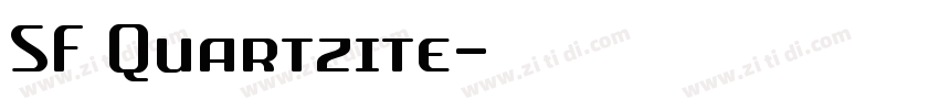 SF Quartzite字体转换